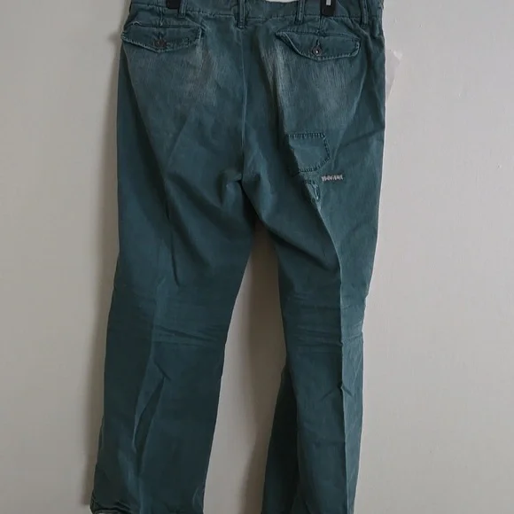 POLO Sportsman Military Green Distress 1967 Patchwork Cargo Jeans NWT - Picture 8 of 16